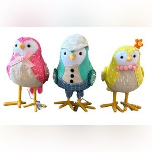 NWT set of 3 spritz Easter featherly friends target birds festherly friends